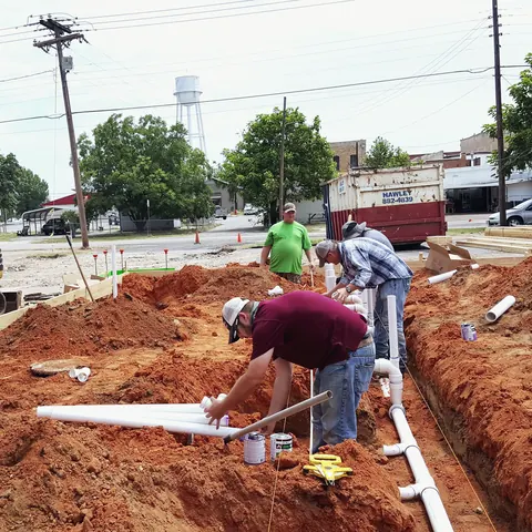 A photograph of its work, from Fountain Plumbing, Inc’s own photographs.