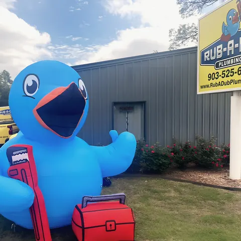 A photograph of its work, from Rub-A-Dub Plumbing’s own photographs.
